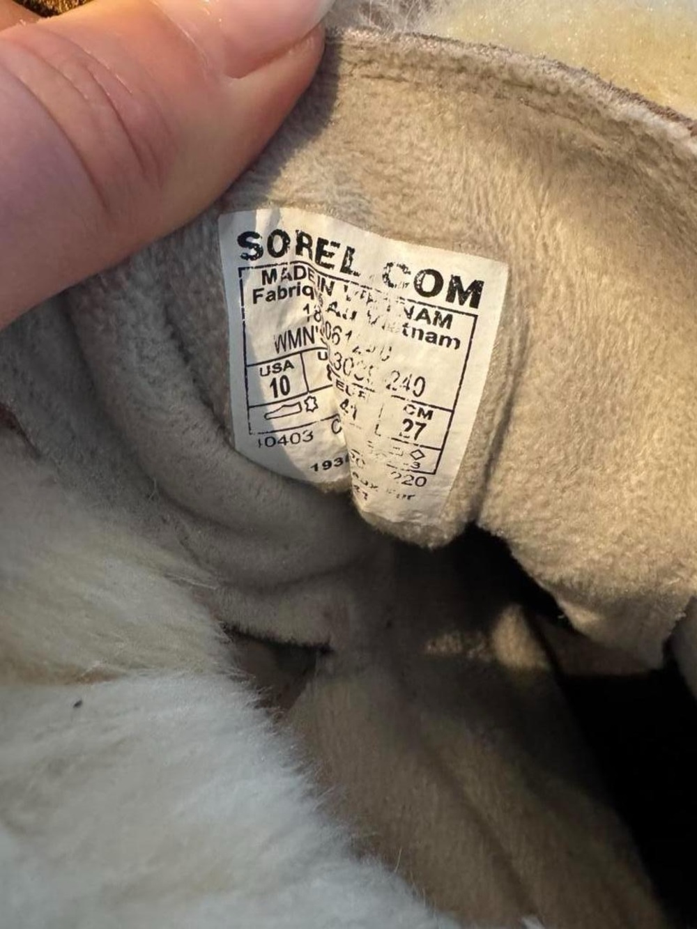 Sorel Explorer Joan Waterproof Winter Boots Size 10 Suede Faux Fur - Picture 7 of 8